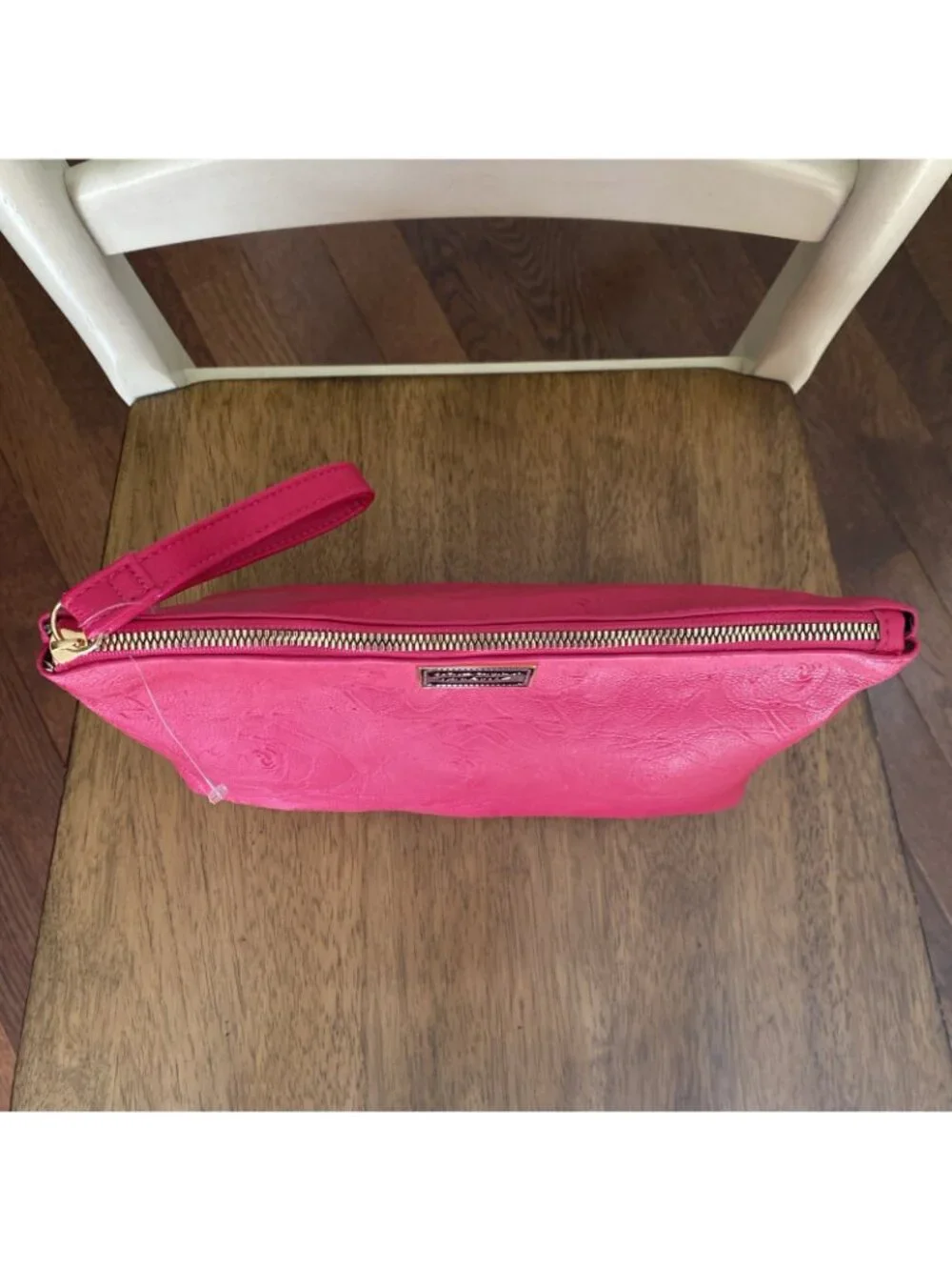 Betsey Johnson NY Large Pink Rose Purse Wristlet Bag NWOT - Picture 6 of 15